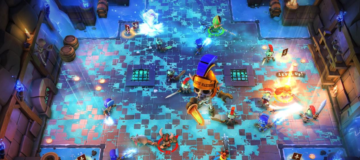 Visualização de uma partida de Munchkin: Quacked Quest 