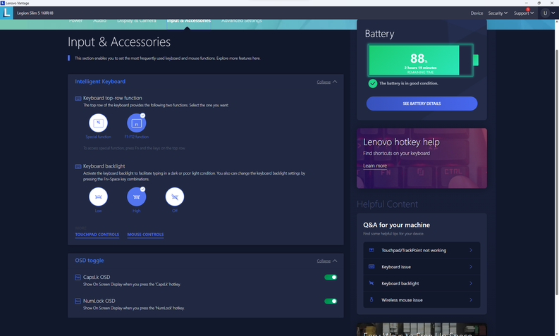 Software Lenovo Vantage 6