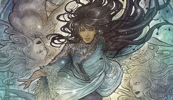Em Monstress, Maika Halfwolf se vê envolvida com uma entidade lovecraftiana. (Imagem: Reprodução/Image Comics)