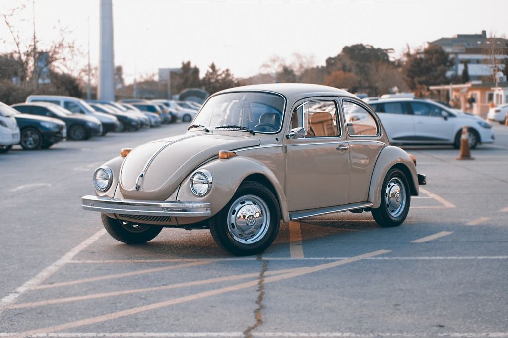 VW fusca visto de frente