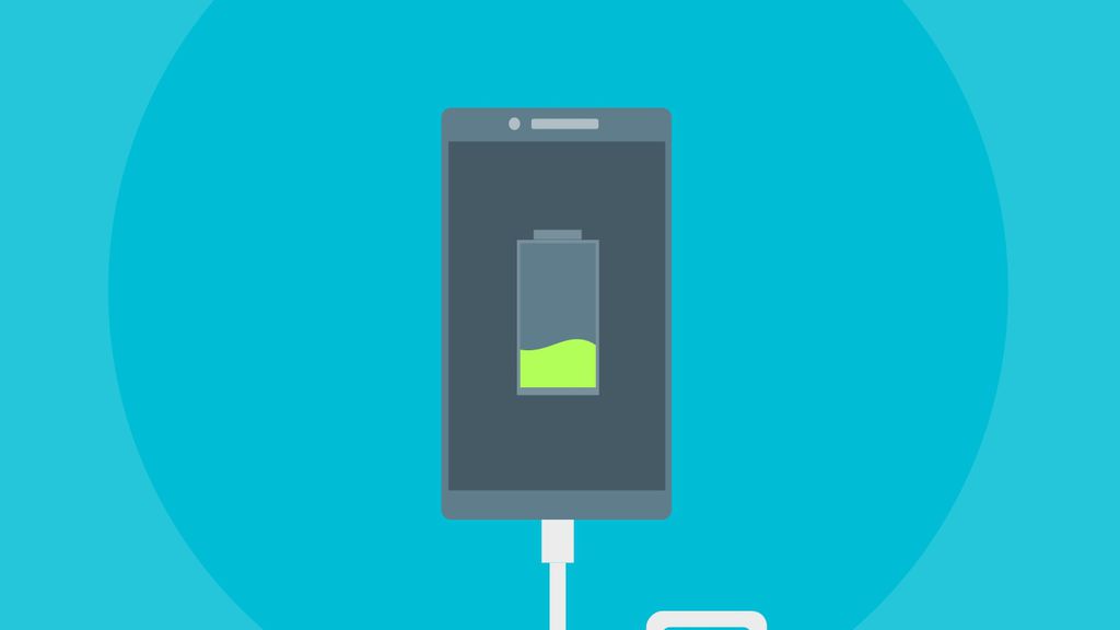 Celular carregando bateria 